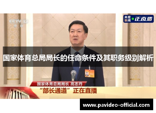 国家体育总局局长的任命条件及其职务级别解析