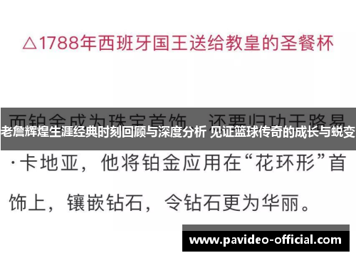老詹辉煌生涯经典时刻回顾与深度分析 见证篮球传奇的成长与蜕变